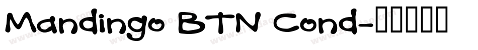 Mandingo BTN Cond字体转换